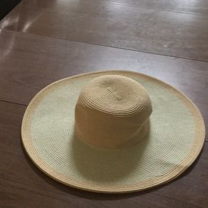 Cute blue and white sunhat